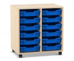 Flexeo Regal PRO, 2 Reihen, 12 Boxen Gr. S  (Zoom)