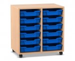 Flexeo Regal PRO, 2 Reihen, 12 Boxen Gr. S  (Zoom)