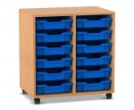 Flexeo Regal PRO, 2 Reihen, 12 Boxen Gr. S  (Zoom)