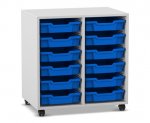 Flexeo Regal PRO, 2 Reihen, 12 Boxen Gr. S  (Zoom)