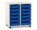 Flexeo Regal PRO, 2 Reihen, 12 Boxen Gr. S  (Zoom)