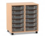 Flexeo Regal PRO, 2 Reihen, 12 Boxen Gr. S  (Zoom)