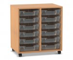 Flexeo Regal PRO, 2 Reihen, 12 Boxen Gr. S  (Zoom)