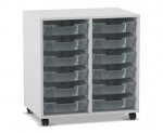 Flexeo Regal PRO, 2 Reihen, 12 Boxen Gr. S  (Zoom)