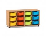 Flexeo Regal PRO, 4 Reihen, 12 Boxen Gr. M  (Zoom)