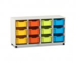 Flexeo Regal PRO, 4 Reihen, 12 Boxen Gr. M  (Zoom)