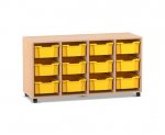 Flexeo Regal PRO, 4 Reihen, 12 Boxen Gr. M  (Zoom)