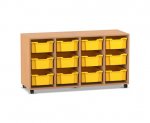 Flexeo Regal PRO, 4 Reihen, 12 Boxen Gr. M  (Zoom)