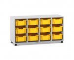 Flexeo Regal PRO, 4 Reihen, 12 Boxen Gr. M  (Zoom)