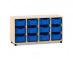 Flexeo Regal PRO, 4 Reihen, 12 Boxen Gr. M  (Zoom)