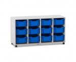 Flexeo Regal PRO, 4 Reihen, 12 Boxen Gr. M  (Zoom)