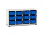 Flexeo Regal PRO, 4 Reihen, 12 Boxen Gr. M  (Zoom)