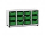 Flexeo Regal PRO, 4 Reihen, 12 Boxen Gr. M  (Zoom)