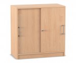 Flexeo Schiebetüren-Schrank, 2 Fächer = 2 Ordnerhöhen  (Zoom)