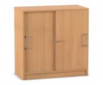 Flexeo Schiebetüren-Schrank, 2 Fächer = 2 Ordnerhöhen  (Zoom)