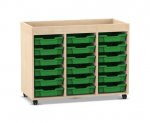 Flexeo Regal PRO, 3 Reihen, 18 Boxen Gr. S, Aufkantung 3348 (Zoom)