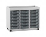 Flexeo Regal PRO, 3 Reihen, 18 Boxen Gr. S, Aufkantung 3248 (Zoom)