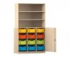 Flexeo Halbtrenschrank PRO, 3 Reihen, 12 Boxen Gr. M, 3 Fcher, 2 Halbtren