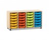 Flexeo Regal PRO, 4 Reihen, 24 ...