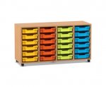 Flexeo Regal PRO, 4 Reihen, 24 Boxen Gr. S  (Zoom)