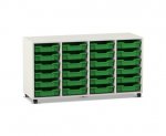 Flexeo Regal PRO, 4 Reihen, 24 Boxen Gr. S  (Zoom)