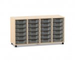 Flexeo Regal PRO, 4 Reihen, 24 Boxen Gr. S  (Zoom)