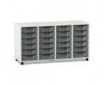 Flexeo Regal PRO, 4 Reihen, 24 Boxen Gr. S  (Zoom)