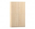 Flexeo Halbtürenschrank PRO, 3 Reihen, 12 Boxen Gr. M, 3 Fächer, 4 Halbtüren  (Zoom)