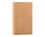 Flexeo Halbtürenschrank PRO, 3 Reihen, 12 Boxen Gr. M, 3 Fächer, 4 Halbtüren  (Zoom)