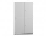 Flexeo Halbtürenschrank PRO, 3 Reihen, 12 Boxen Gr. M, 3 Fächer, 4 Halbtüren  (Zoom)