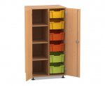 Flexeo Schrank PRO, 2 Reihen, 6 Boxen Gr. M, 4 Fächer links  (Zoom)