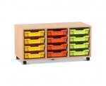 Flexeo Regal PRO, 3 Reihen, 12 Boxen Gr. S  (Zoom)