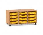 Flexeo Regal PRO, 3 Reihen, 12 Boxen Gr. S  (Zoom)