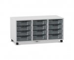 Flexeo Regal PRO, 3 Reihen, 12 Boxen Gr. S  (Zoom)