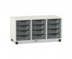 Flexeo Regal PRO, 3 Reihen, 12 Boxen Gr. S  (Zoom)