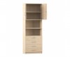 Flexeo Kombi-Schrank, 4 kleine ...