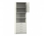 Flexeo Kombi-Schrank, 4 kleinen Schubladen = 6 Ordnerhöhen  (Zoom)