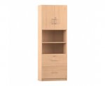 Flexeo Kombi-Schrank, 2 großen Schubladen = 6 Ordnerhöhen  (Zoom)