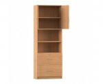 Flexeo Kombi-Schrank, 2 großen Schubladen = 6 Ordnerhöhen  (Zoom)