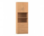 Flexeo Kombi-Schrank, 2 großen Schubladen = 6 Ordnerhöhen  (Zoom)