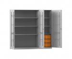 Flexeo Musikschrank, 6 große Boxen, Breite 190,5 cm  (Zoom)