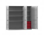Flexeo Musikschrank, 6 große Boxen, Breite 190,5 cm  (Zoom)