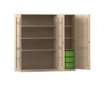 Flexeo Musikschrank, 6 große Boxen, Breite 190,5 cm  (Zoom)
