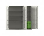Flexeo Musikschrank, 6 große Boxen, Breite 190,5 cm  (Zoom)