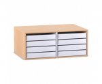 Flexeo Aufsatz zum Papier- und Bilderschrank, 8 kleine Auszüge  (Zoom)