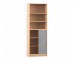Flexeo Rollladen-Schrank, je 3 Fächer unten und oben = 6 Ordnerhöhen  (Zoom)