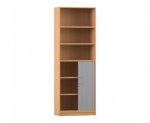Flexeo Rollladen-Schrank, je 3 Fächer unten und oben = 6 Ordnerhöhen  (Zoom)