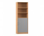 Flexeo Rollladen-Schrank, je 3 Fächer unten und oben = 6 Ordnerhöhen  (Zoom)