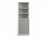 Flexeo Rollladen-Schrank, je 3 Fächer unten und oben = 6 Ordnerhöhen  (Zoom)