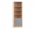 Flexeo Rollladen-Schrank, 4 Fächer oben = 6 Ordnerhöhen  (Zoom)